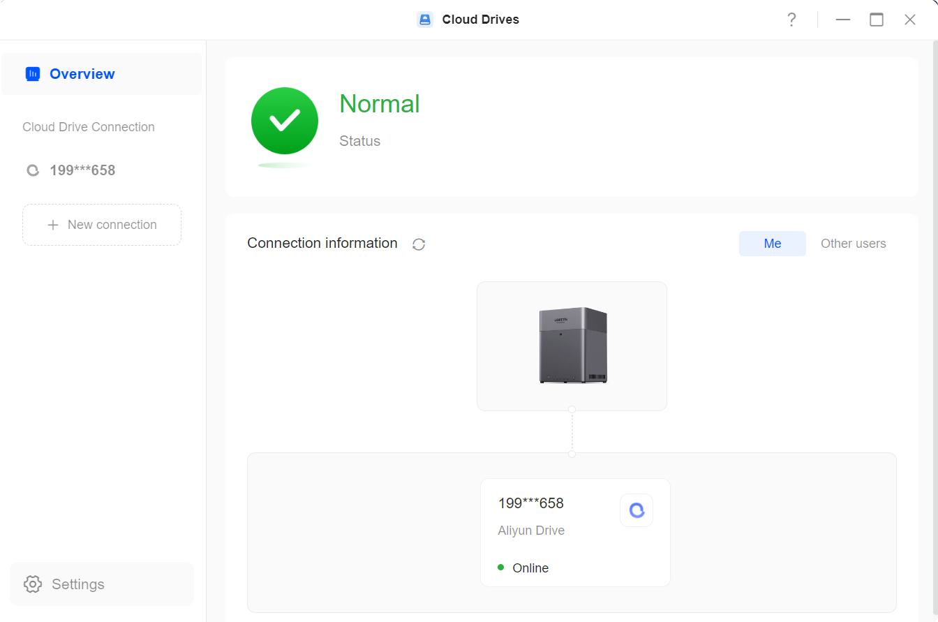 Ugreen Cloud Drives Application Screenshot